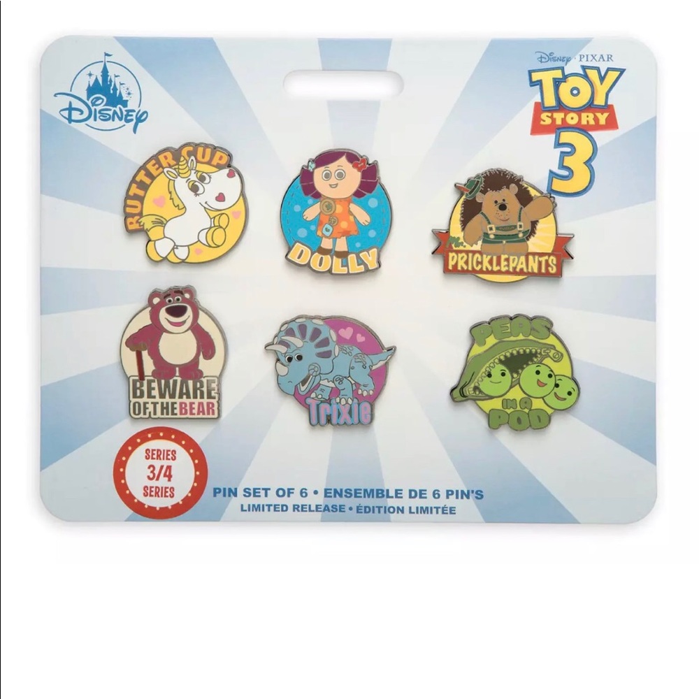 Toy Story 3 Pin Set Of 6 - Limited Release Disney